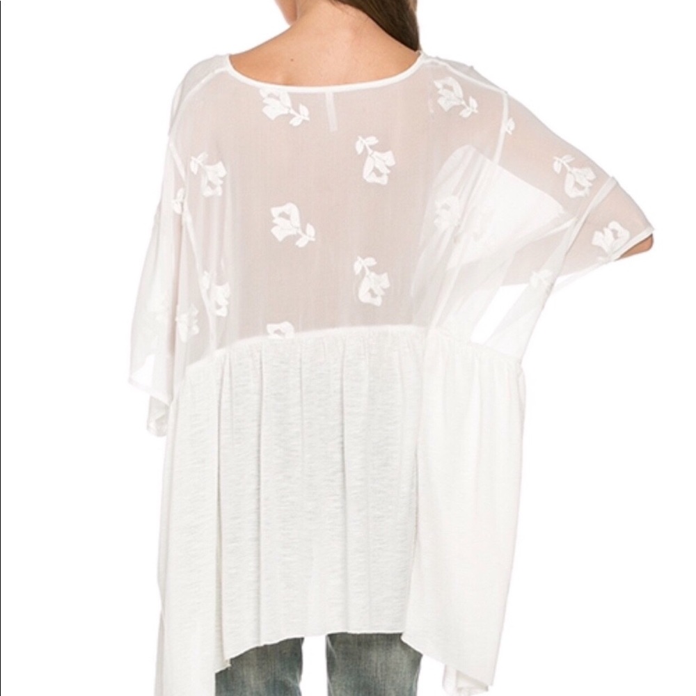 NWT! Sheer back Tunic